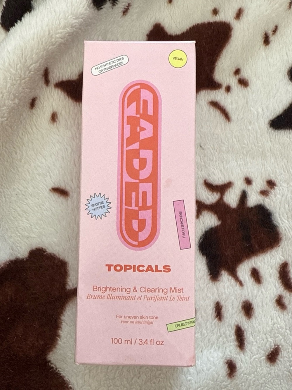 Faded Topicals Brightening & Clearing Mist — Pink
